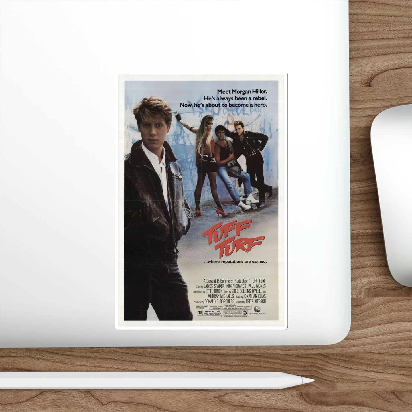 Tuff Turf 1985 Movie Poster STICKER Vinyl Die-Cut Decal-The Sticker Space