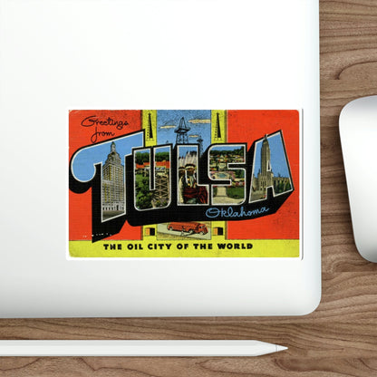 Tulsa Oklahoma (Greeting Cards) STICKER Vinyl Die-Cut Decal-The Sticker Space