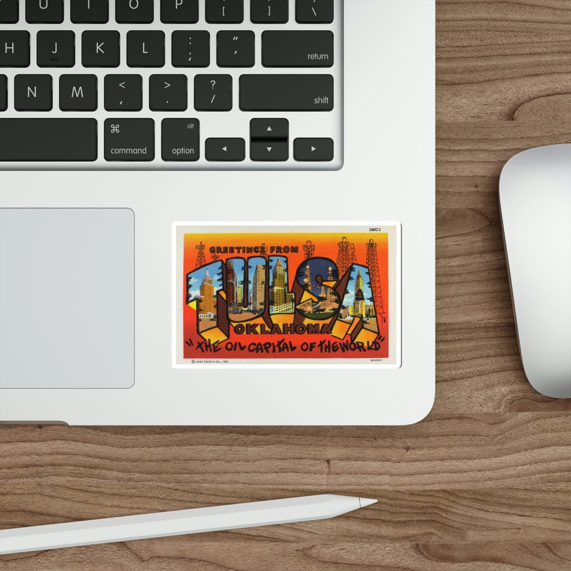 Tulsa Oklahoma v2 (Greeting Cards) STICKER Vinyl Die-Cut Decal-The Sticker Space