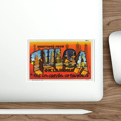 Tulsa Oklahoma v2 (Greeting Cards) STICKER Vinyl Die-Cut Decal-The Sticker Space