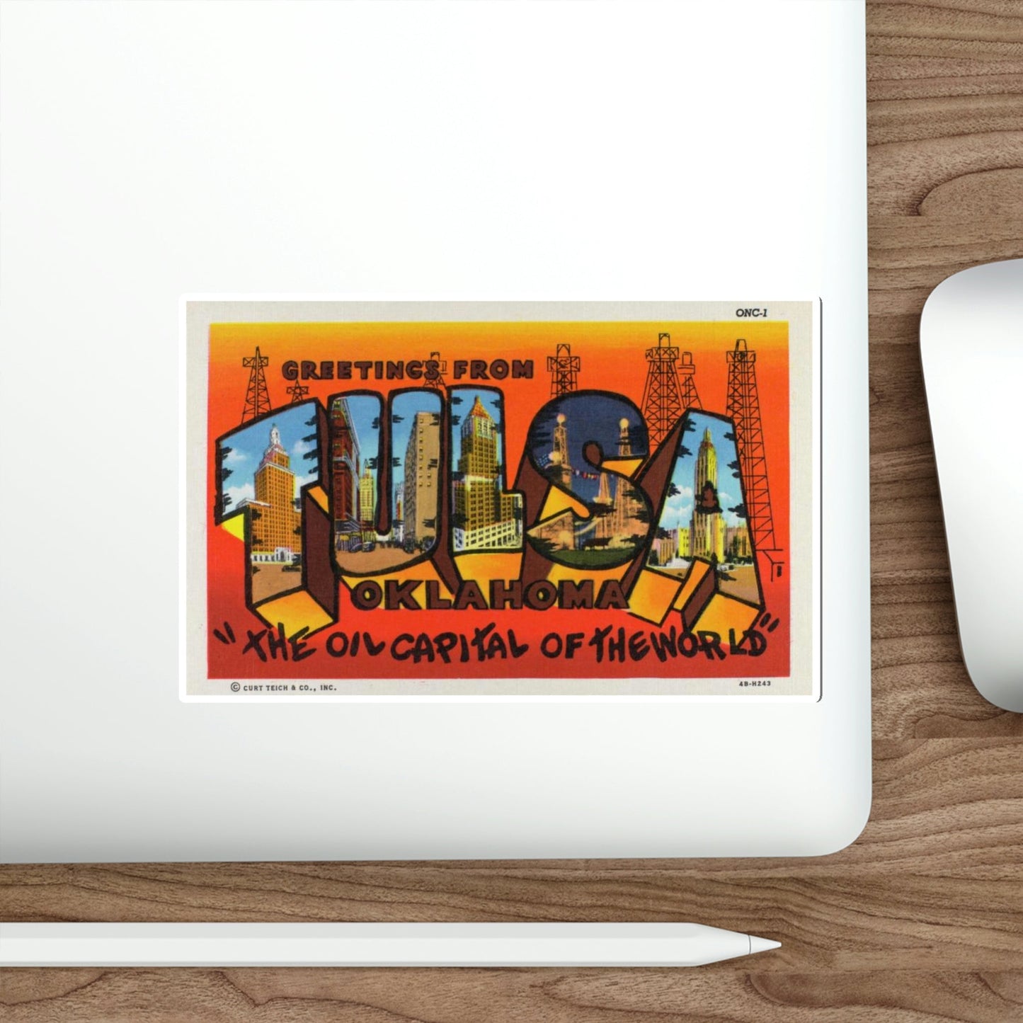 Tulsa Oklahoma v2 (Greeting Cards) STICKER Vinyl Die-Cut Decal-The Sticker Space