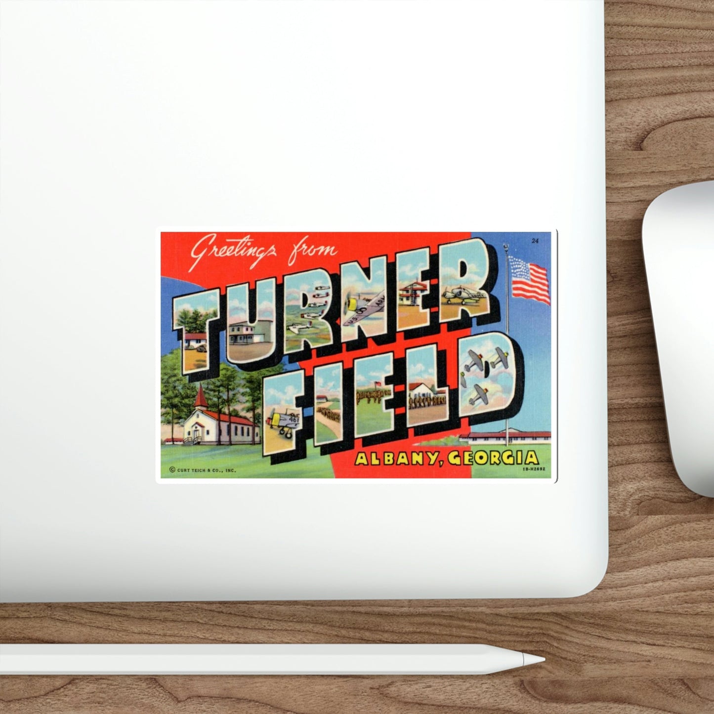 Turner Field Albany Georgia (Greeting Cards) STICKER Vinyl Die-Cut Decal-The Sticker Space