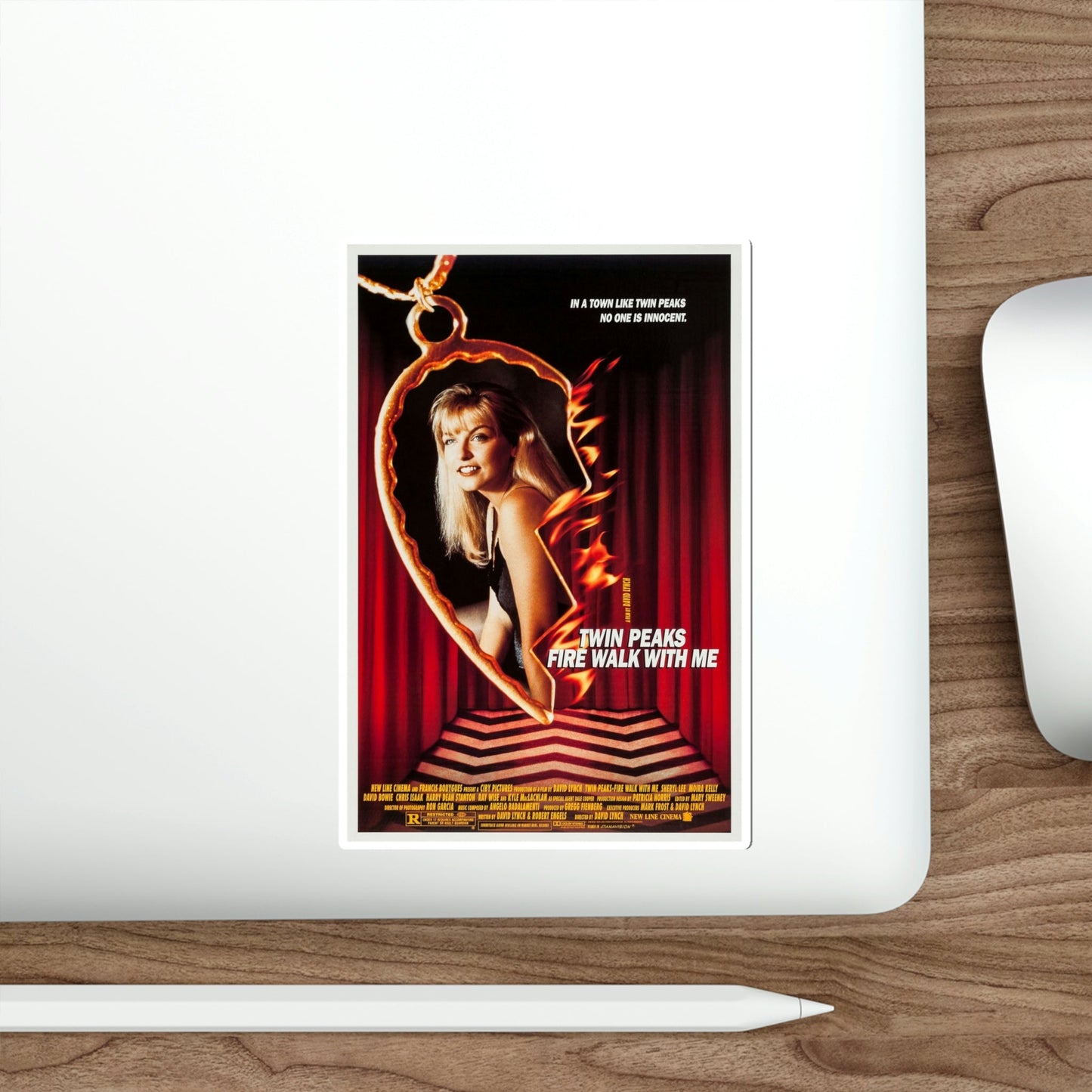 Twin Peaks Fire Walk With Me 1992 Movie Poster STICKER Vinyl Die-Cut Decal-The Sticker Space