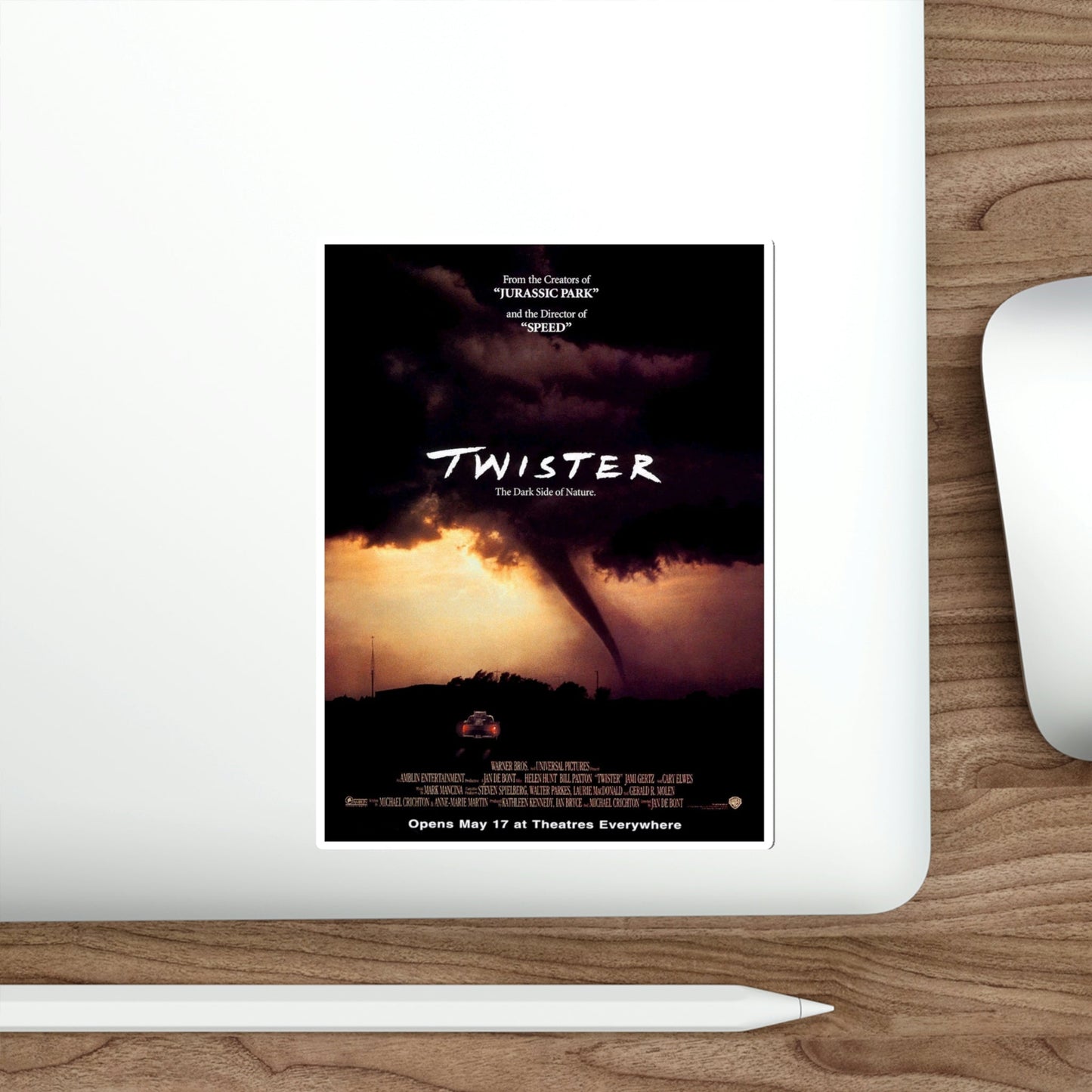 Twister 1996 Movie Poster STICKER Vinyl Die-Cut Decal-The Sticker Space