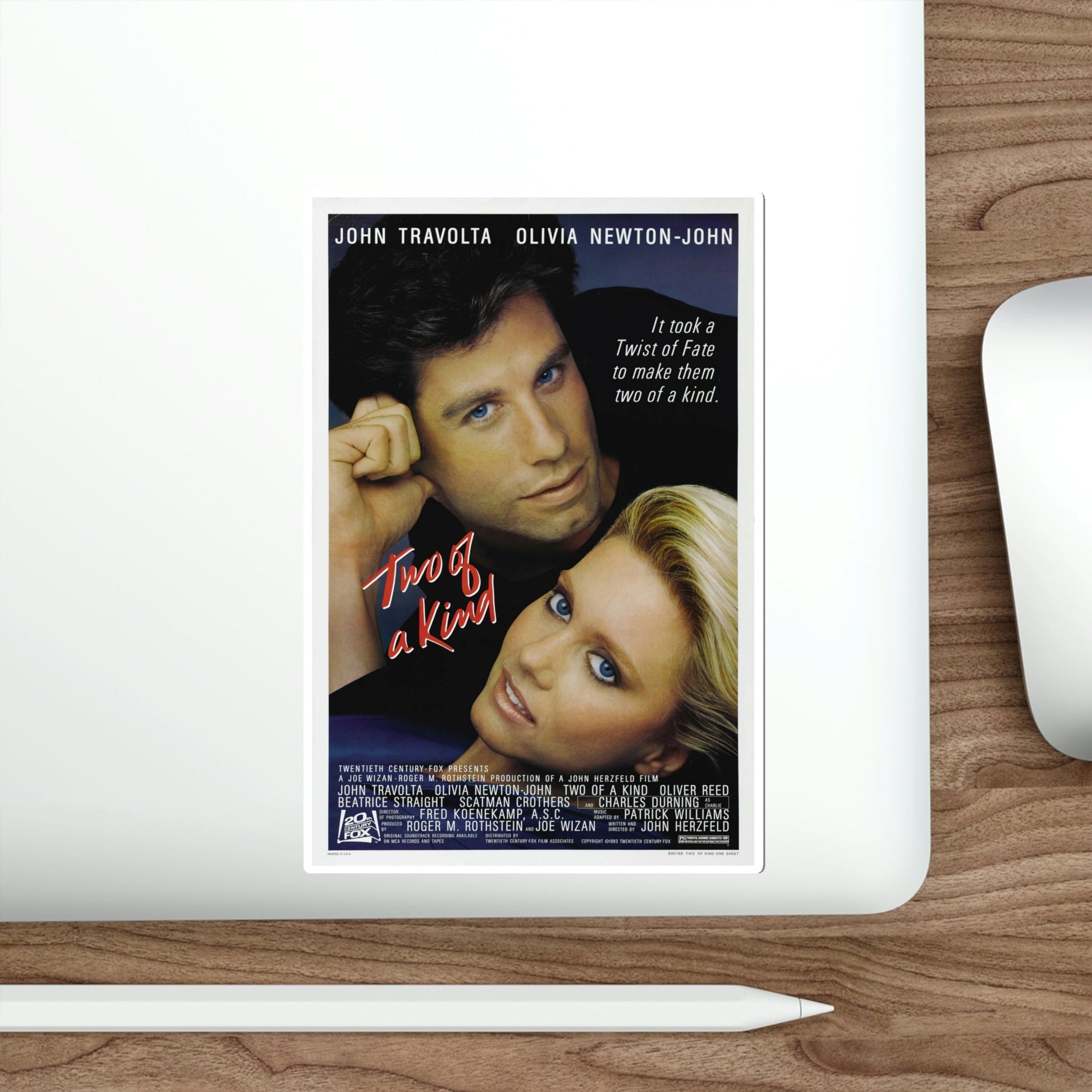 Two of a Kind 1983 Movie Poster STICKER Vinyl Die-Cut Decal-The Sticker Space