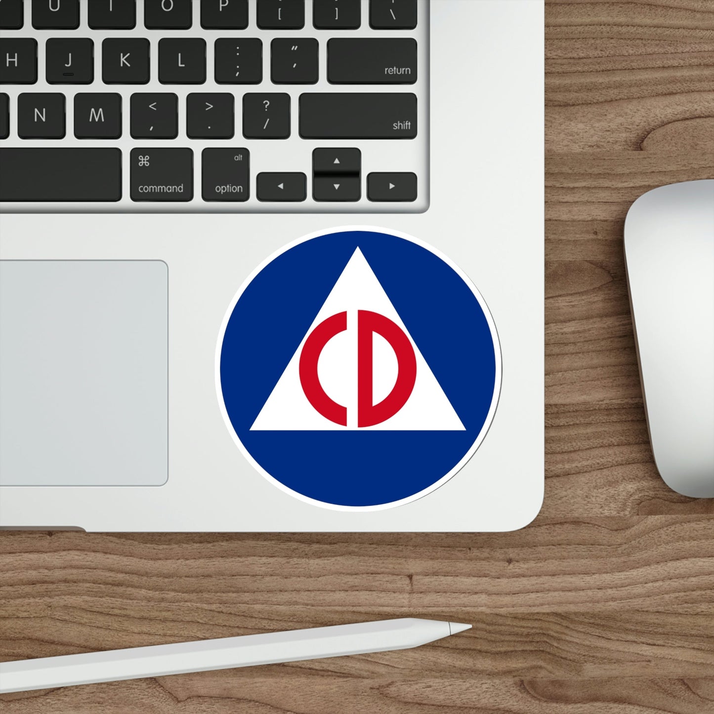 United States Civil Defense STICKER Vinyl Die-Cut Decal-The Sticker Space