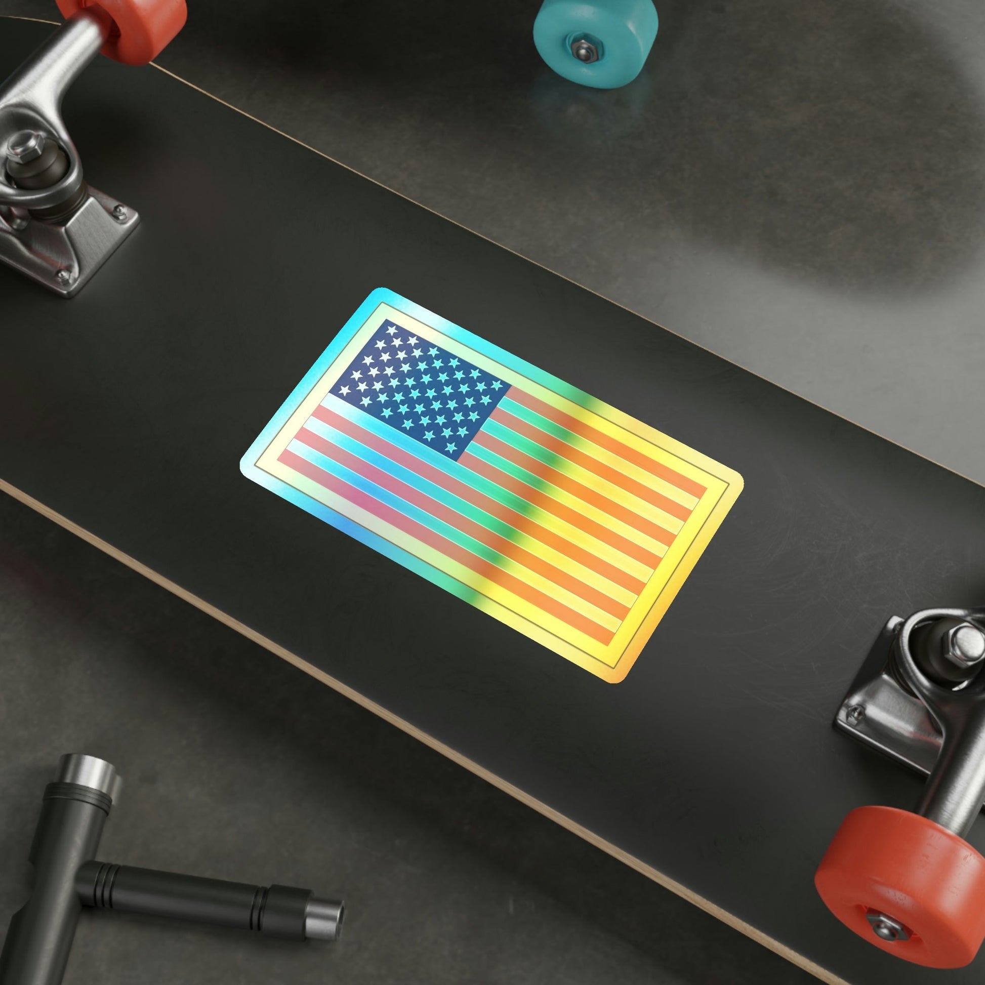 United States Flag (U.S. Army) Holographic STICKER Die-Cut Vinyl Decal-The Sticker Space