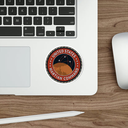 United States Martian Command STICKER Vinyl Die-Cut Decal-The Sticker Space