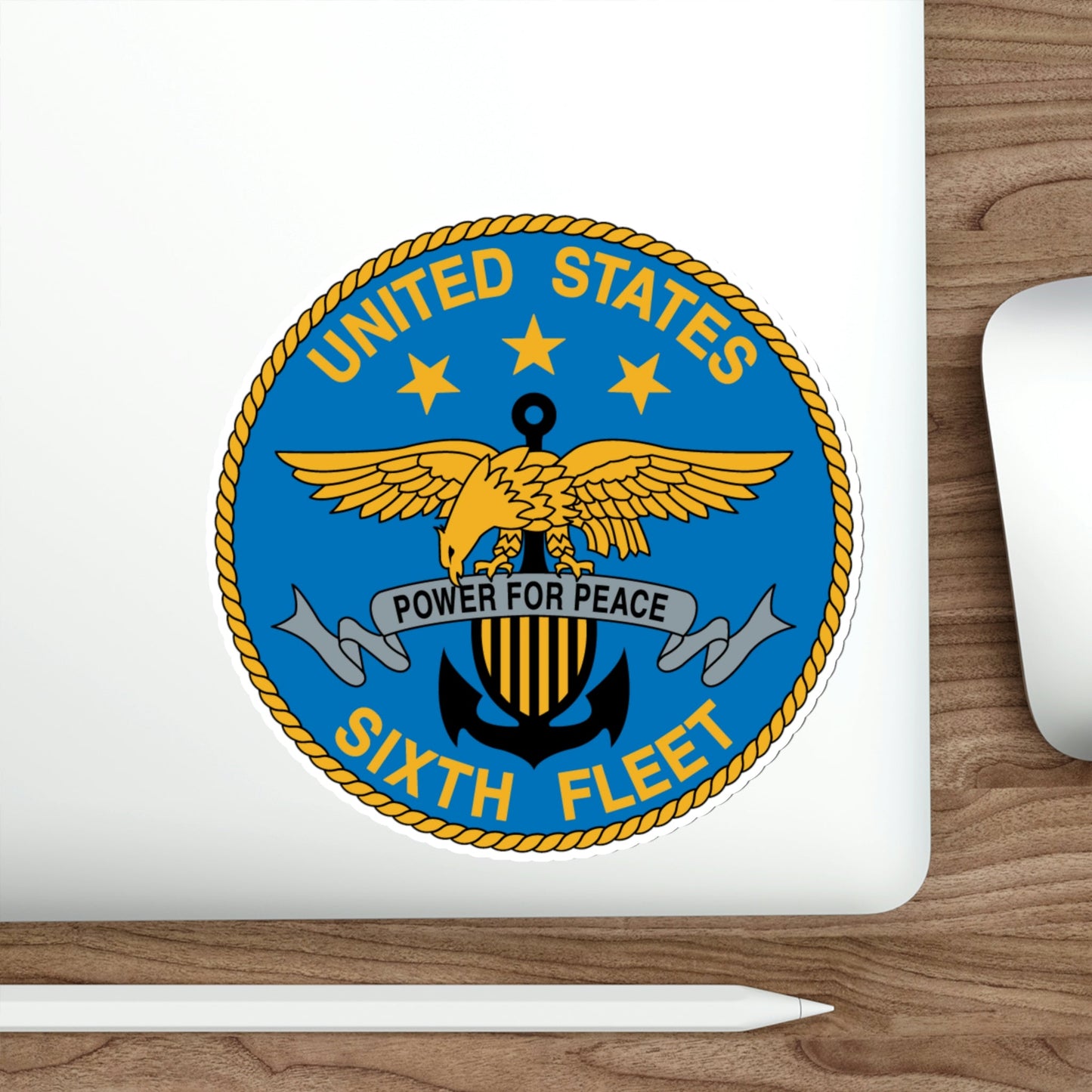 United States Sixth Fleet (U.S. Navy) STICKER Vinyl Die-Cut Decal-The Sticker Space