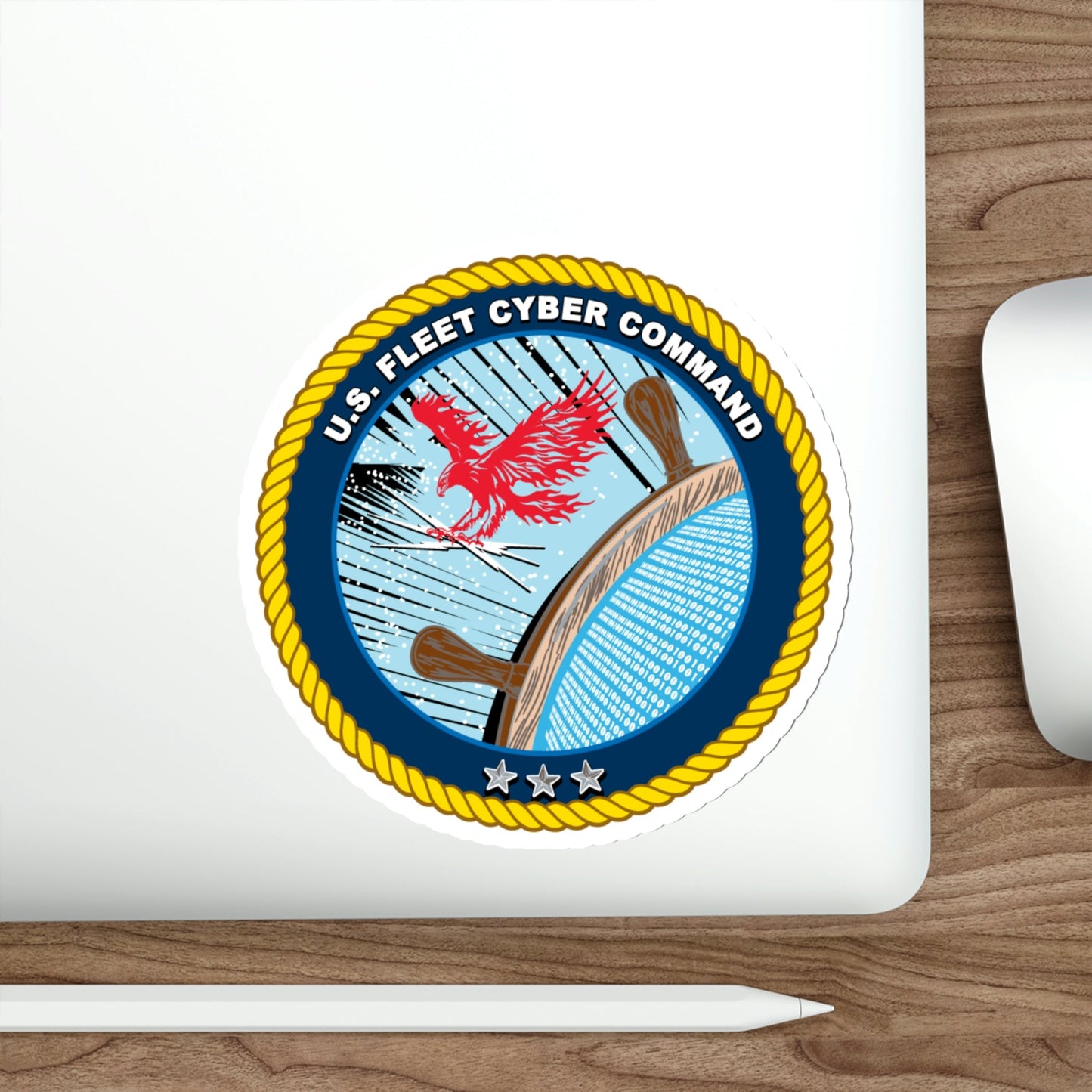 US Fleet Cyber Command (U.S. Navy) STICKER Vinyl Die-Cut Decal-The Sticker Space