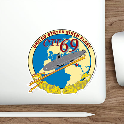 US Sixth Fleet CTF 69 (U.S. Navy) STICKER Vinyl Die-Cut Decal-The Sticker Space