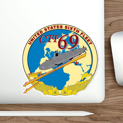 US Sixth Fleet CTF 69 (U.S. Navy) STICKER Vinyl Die-Cut Decal-The Sticker Space