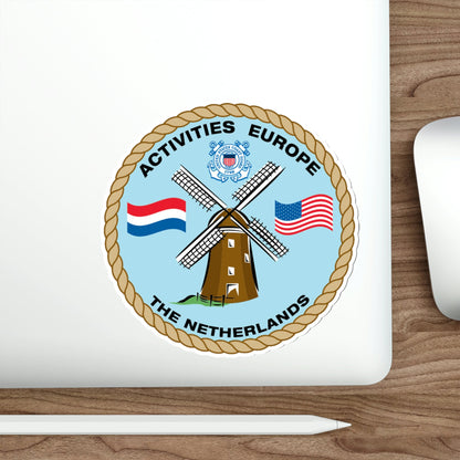 USCG Activities Europe the Netherlands (U.S. Coast Guard) STICKER Vinyl Die-Cut Decal-The Sticker Space