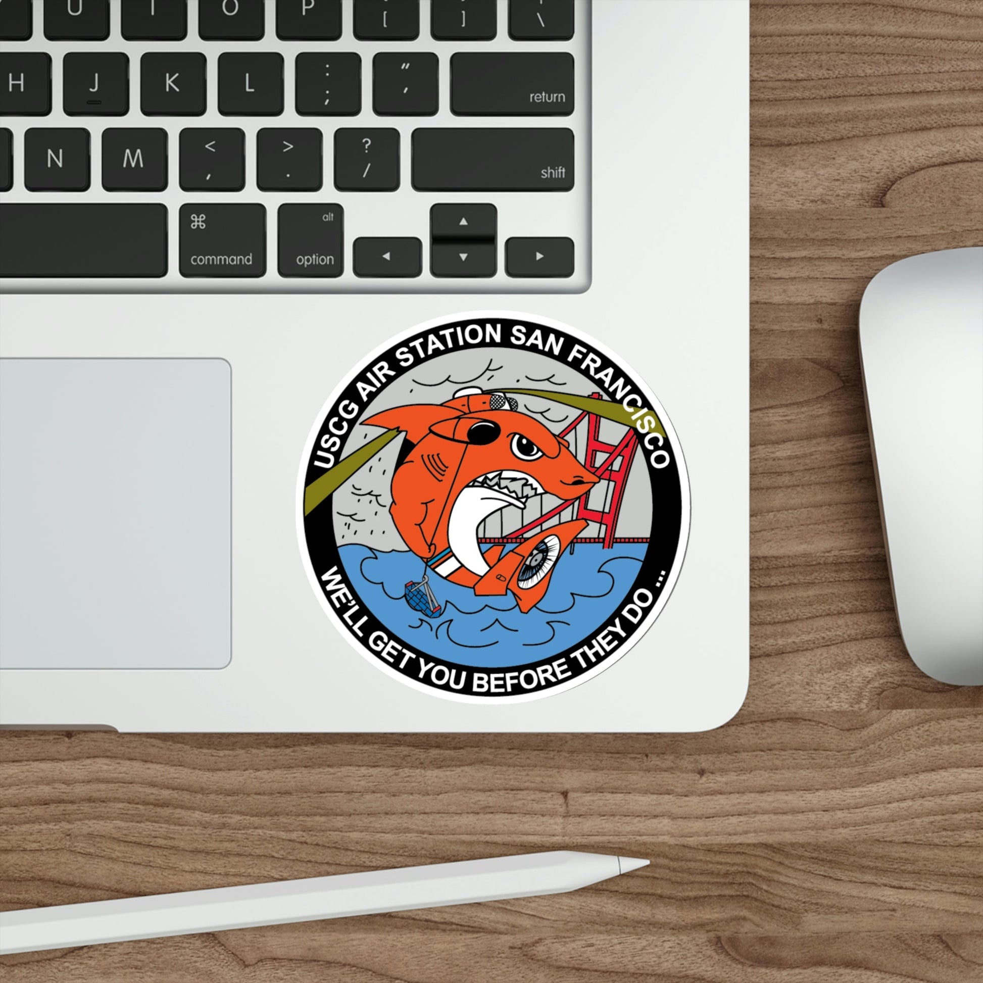 USCG Air Station San Francisco 2 (U.S. Coast Guard) STICKER Vinyl Die-Cut Decal-The Sticker Space