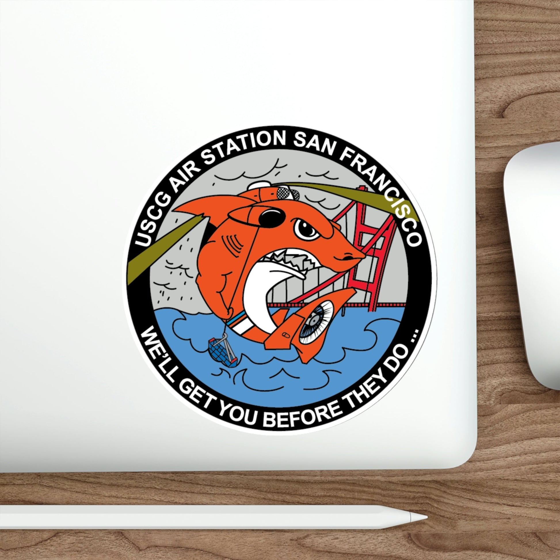 USCG Air Station San Francisco 2 (U.S. Coast Guard) STICKER Vinyl Die-Cut Decal-The Sticker Space