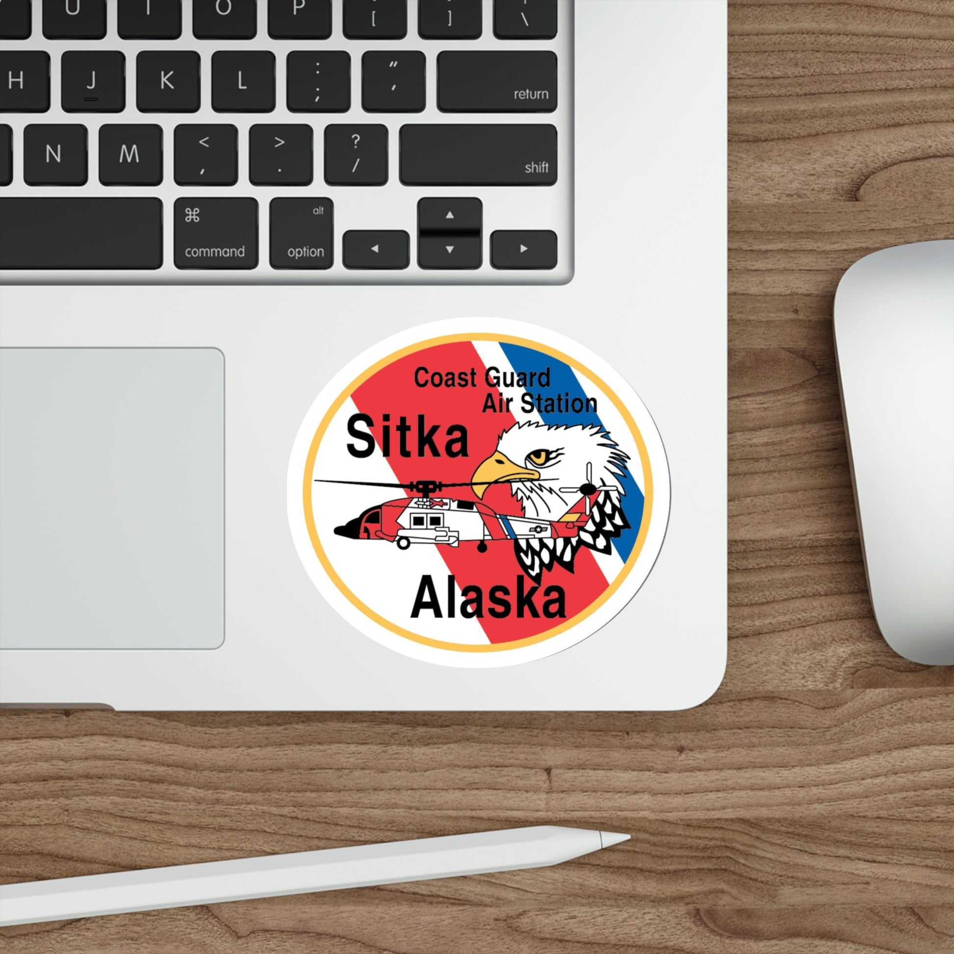 USCG Air Station Sitka (U.S. Coast Guard) STICKER Vinyl Die-Cut Decal-The Sticker Space