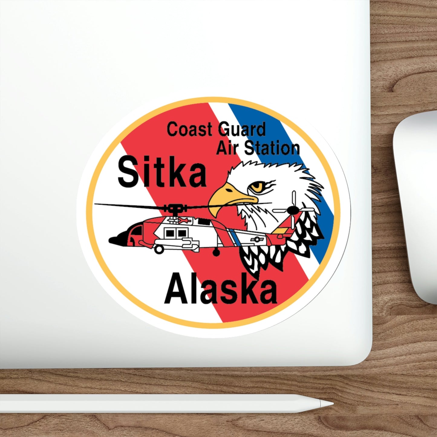 USCG Air Station Sitka (U.S. Coast Guard) STICKER Vinyl Die-Cut Decal-The Sticker Space