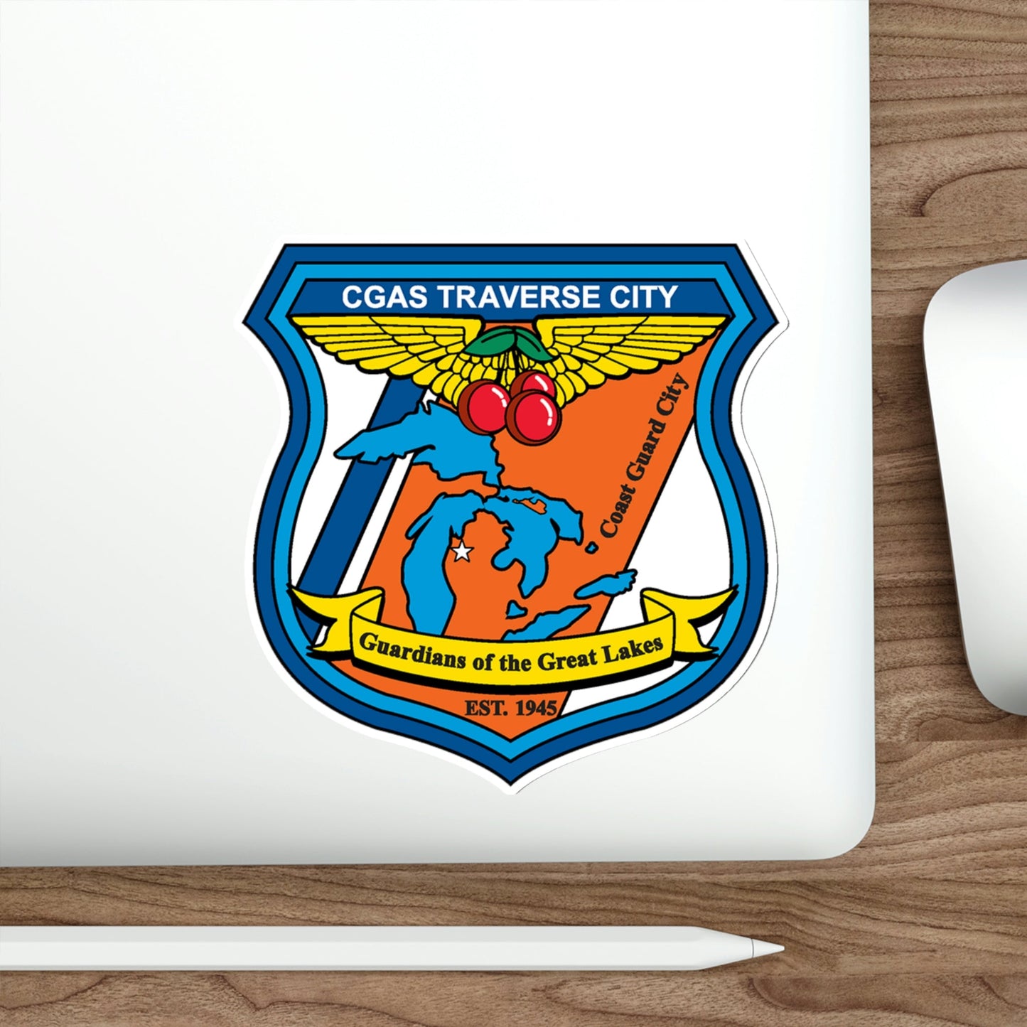 USCG Air Station Traverse City (U.S. Coast Guard) STICKER Vinyl Die-Cut Decal-The Sticker Space