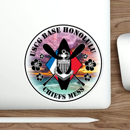 USCG Base Honolulu Chiefs Mess (U.S. Coast Guard) STICKER Vinyl Die-Cut Decal-The Sticker Space