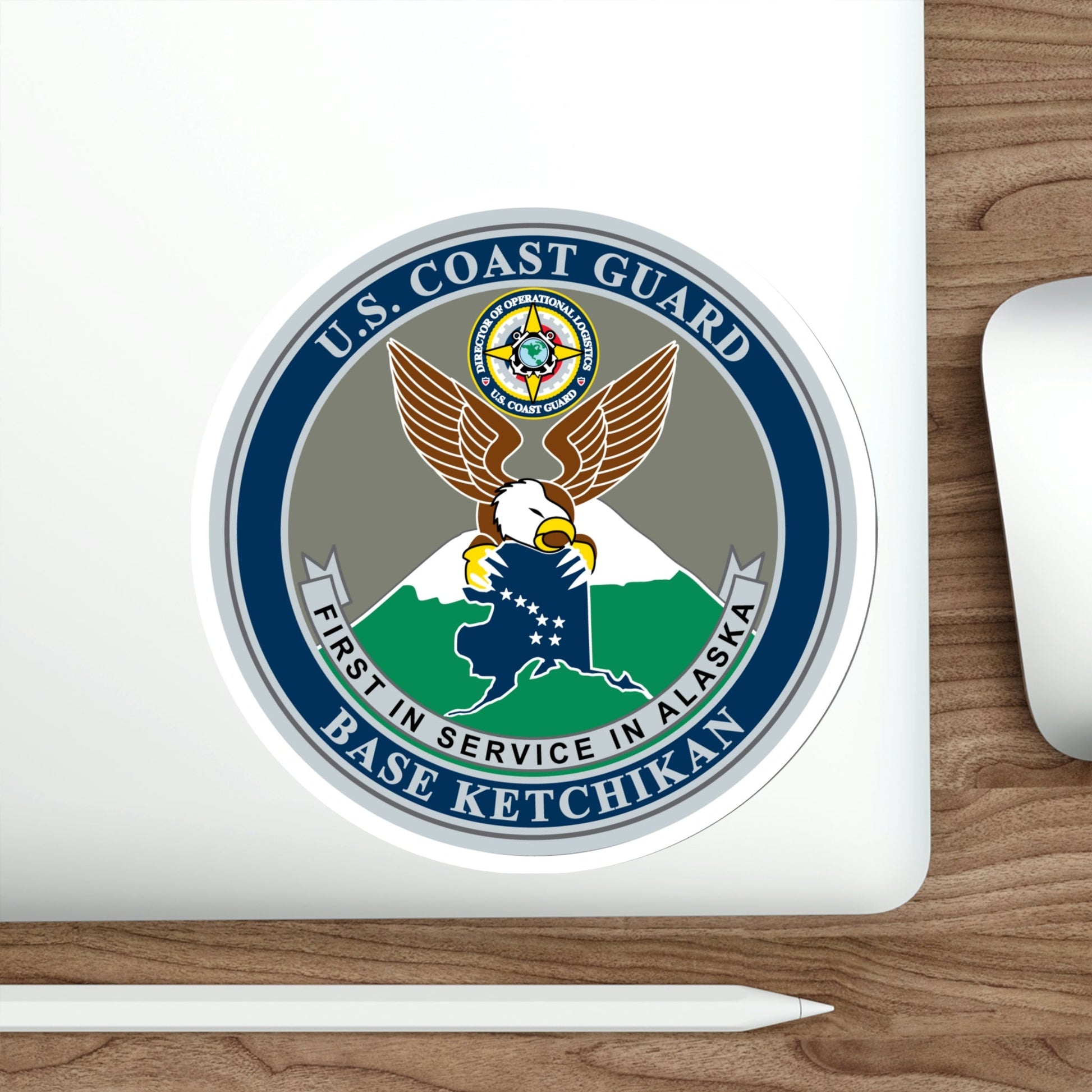 USCG Base Ketchikan (U.S. Coast Guard) STICKER Vinyl Die-Cut Decal-The Sticker Space