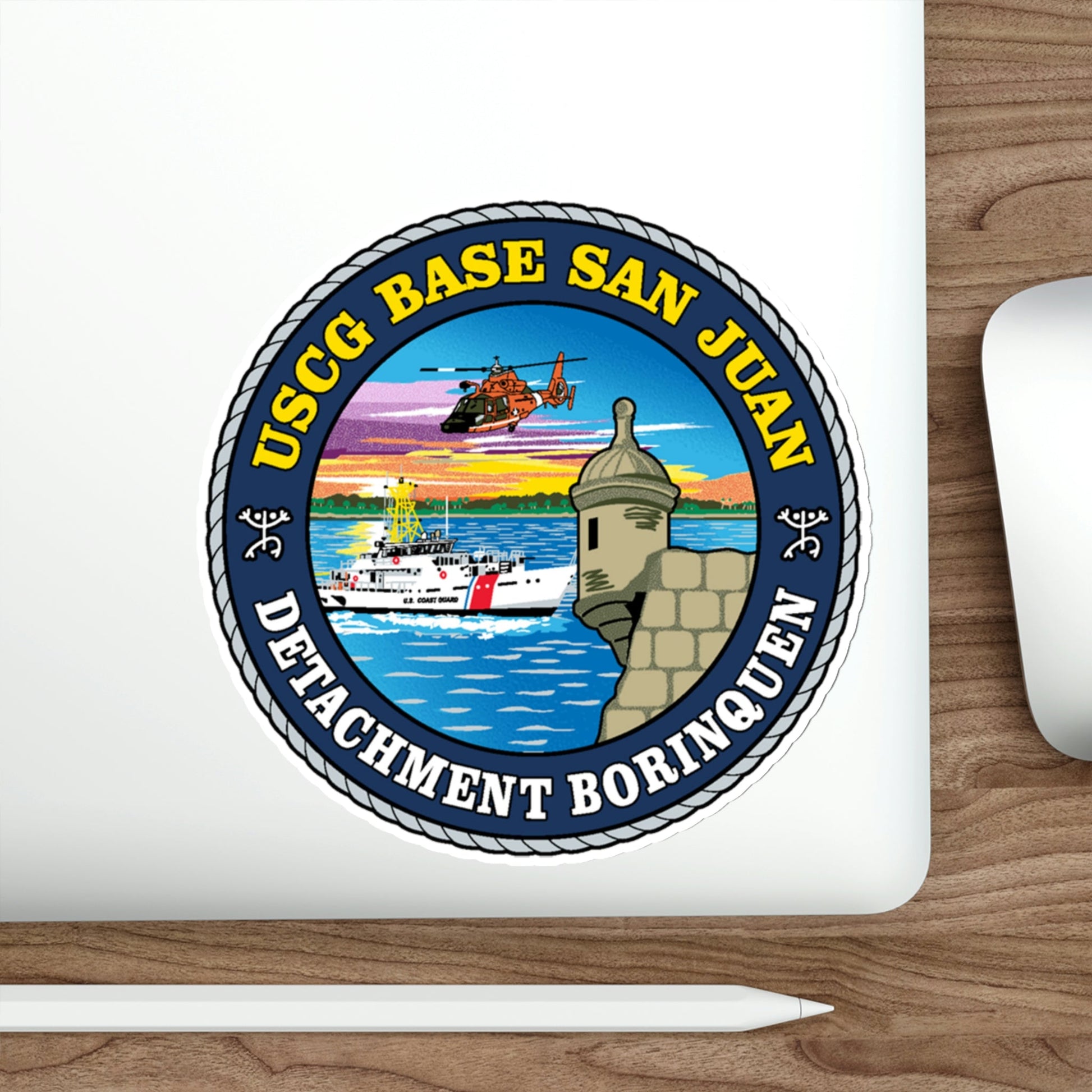 USCG Base San Juan (U.S. Coast Guard) STICKER Vinyl Die-Cut Decal-The Sticker Space