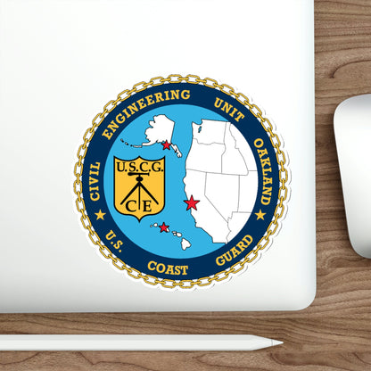 USCG Civil Eng Unit Oakland (U.S. Coast Guard) STICKER Vinyl Die-Cut Decal-The Sticker Space