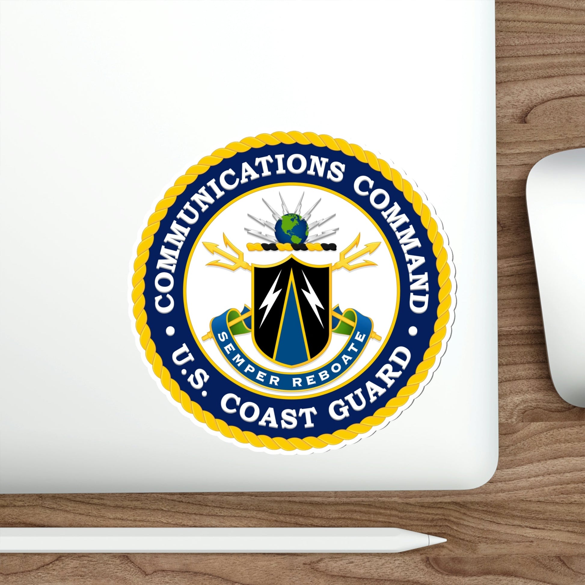 USCG Communications Command (U.S. Coast Guard) STICKER Vinyl Die-Cut Decal-The Sticker Space