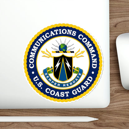 USCG Communications Command (U.S. Coast Guard) STICKER Vinyl Die-Cut Decal-The Sticker Space