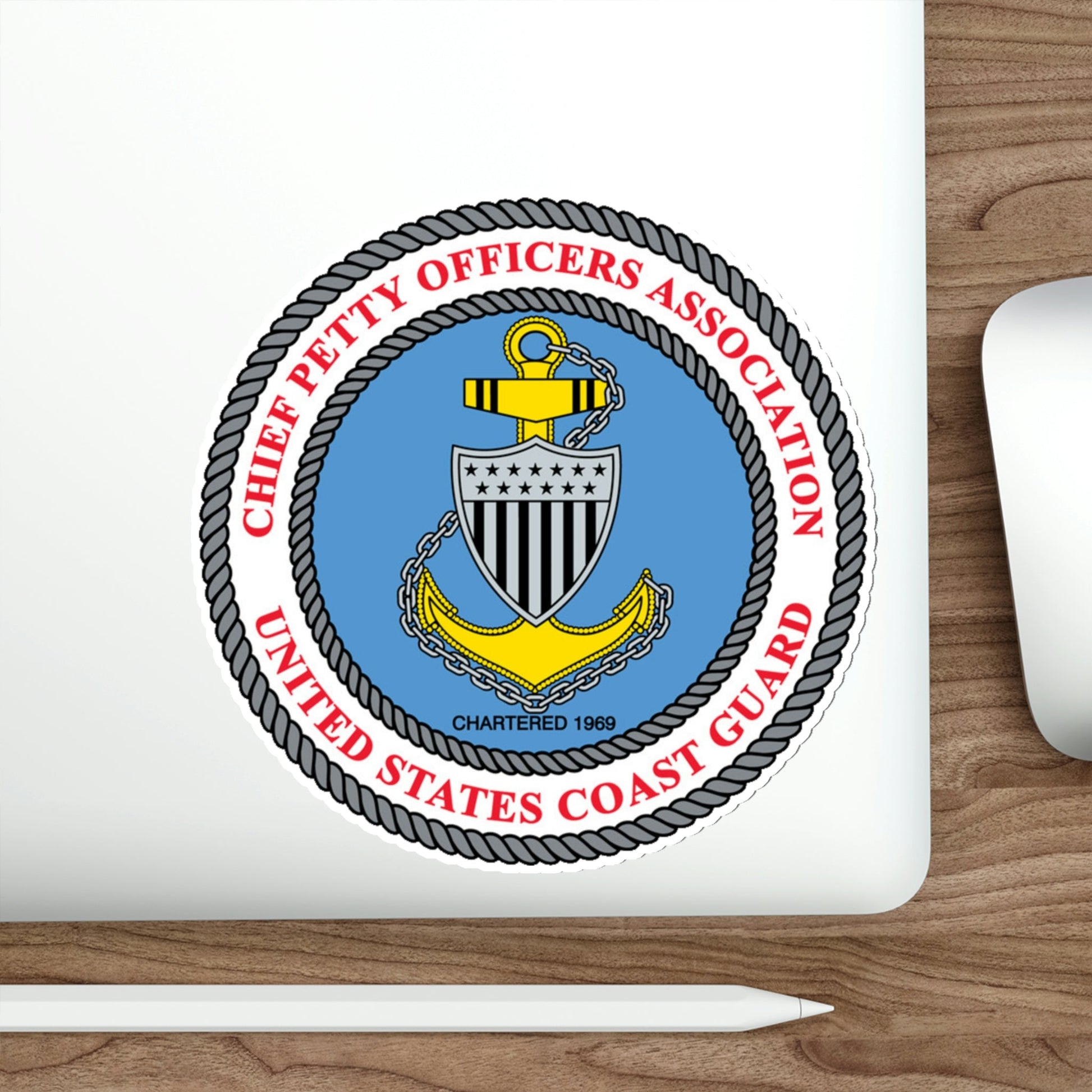 USCG CPOA (U.S. Coast Guard) STICKER Vinyl Die-Cut Decal-The Sticker Space