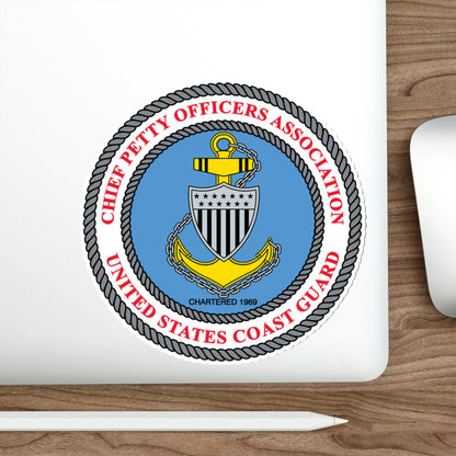 USCG CPOA (U.S. Coast Guard) STICKER Vinyl Die-Cut Decal-The Sticker Space