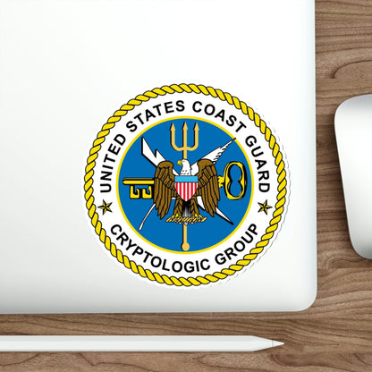 USCG Cryptologic Group (U.S. Coast Guard) STICKER Vinyl Die-Cut Decal-The Sticker Space