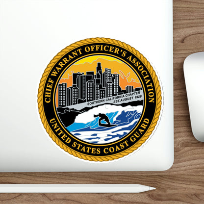 USCG CWO Assoc Surfer (U.S. Coast Guard) STICKER Vinyl Die-Cut Decal-The Sticker Space