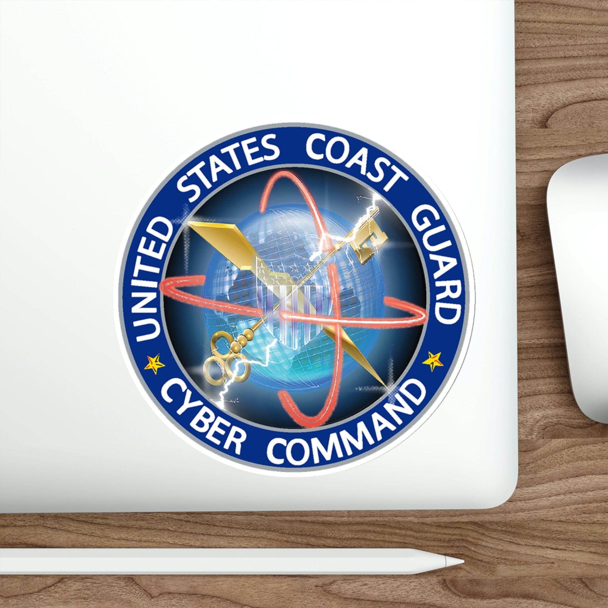 USCG Cyber Command (U.S. Coast Guard) STICKER Vinyl Die-Cut Decal-The Sticker Space