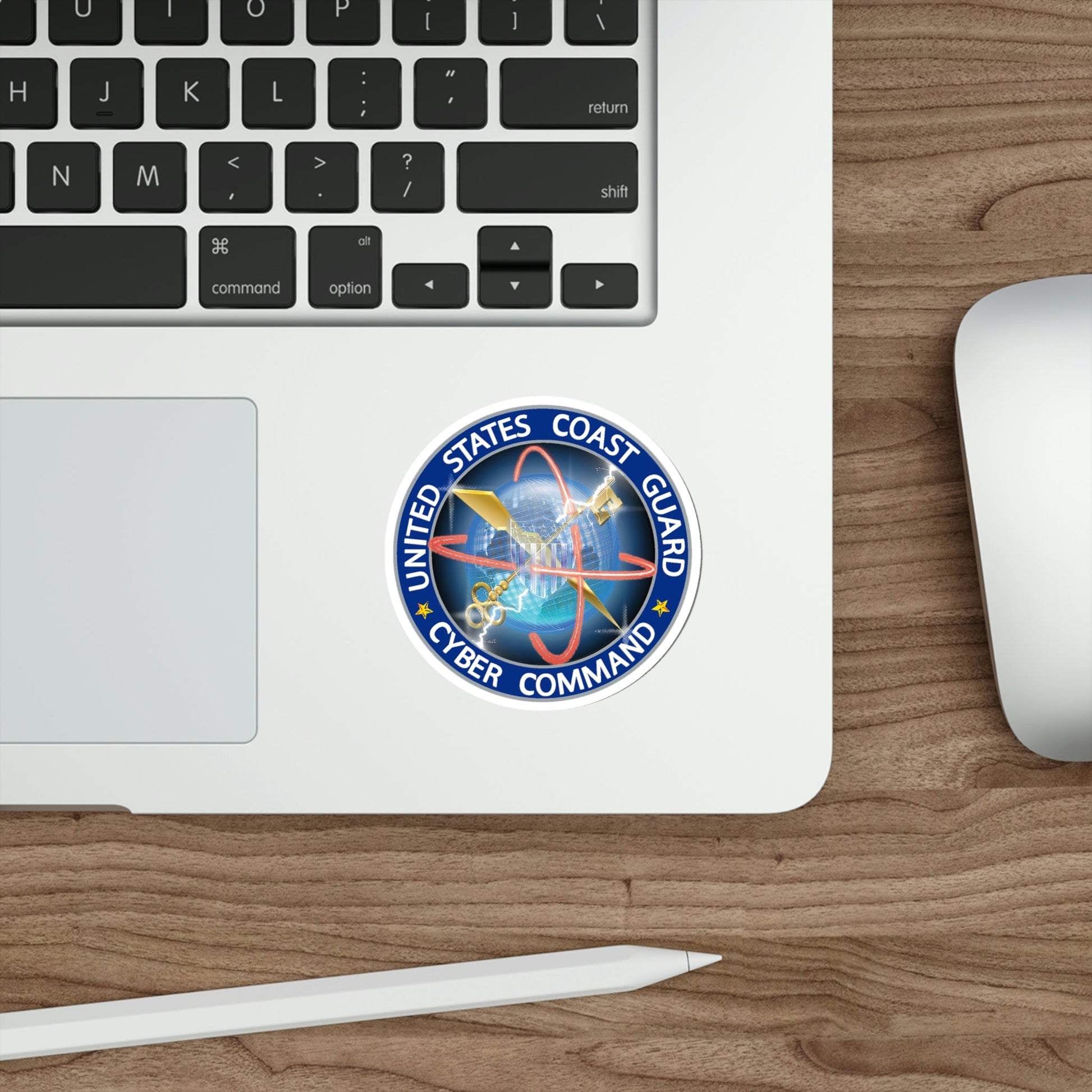 USCG Cyber Command (U.S. Coast Guard) STICKER Vinyl Die-Cut Decal-The Sticker Space