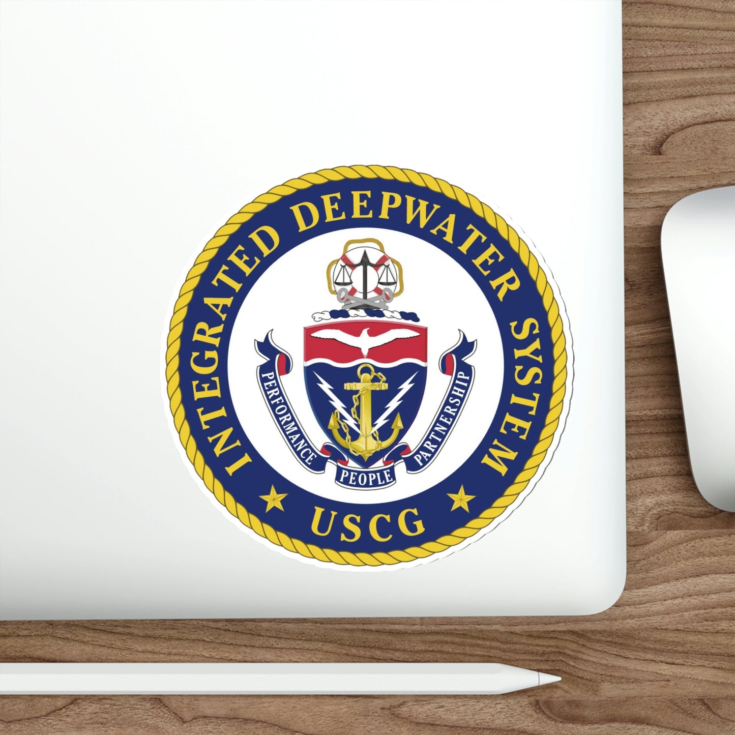 USCG Integrated Deepwater System (U.S. Coast Guard) STICKER Vinyl Die-Cut Decal-The Sticker Space