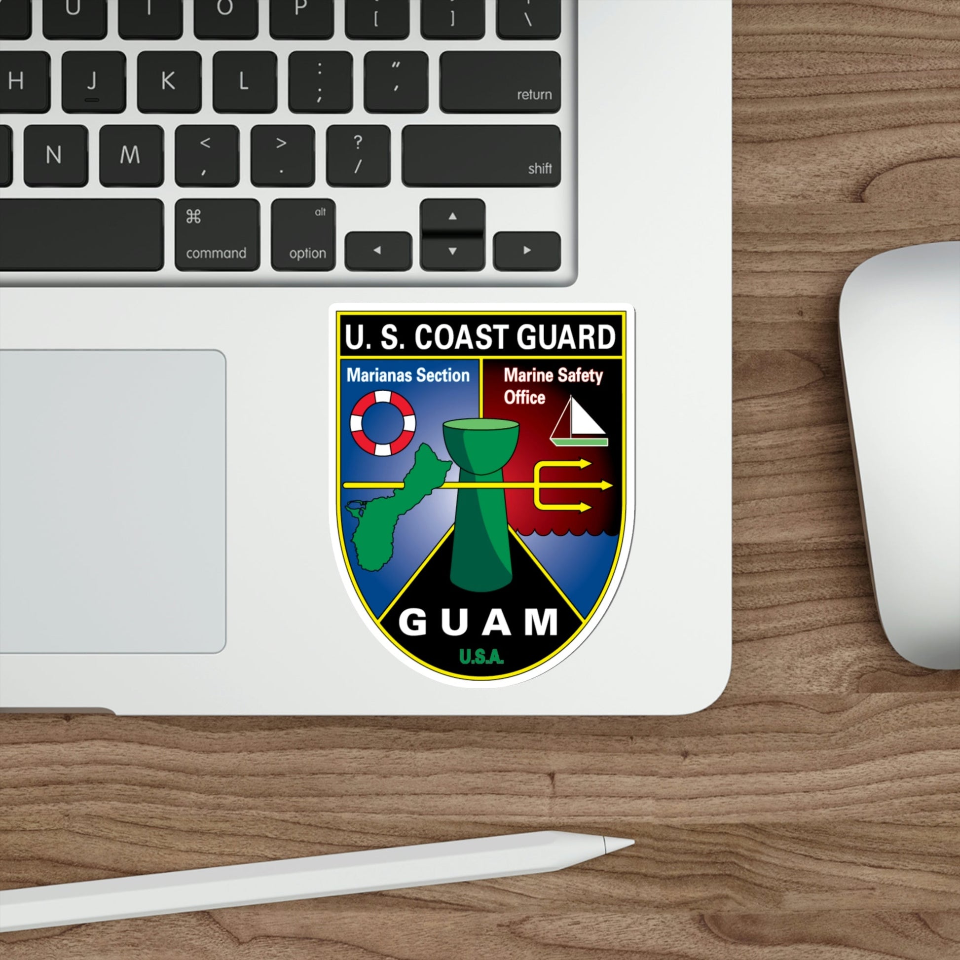 USCG Marianas Sect MSO Guam (U.S. Coast Guard) STICKER Vinyl Die-Cut Decal-The Sticker Space