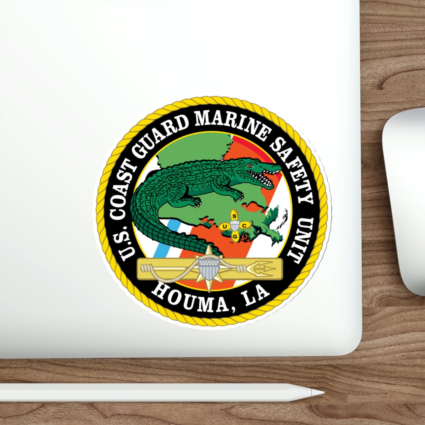 USCG Marine Safety Unit Houma LA (U.S. Coast Guard) STICKER Vinyl Die-Cut Decal-The Sticker Space