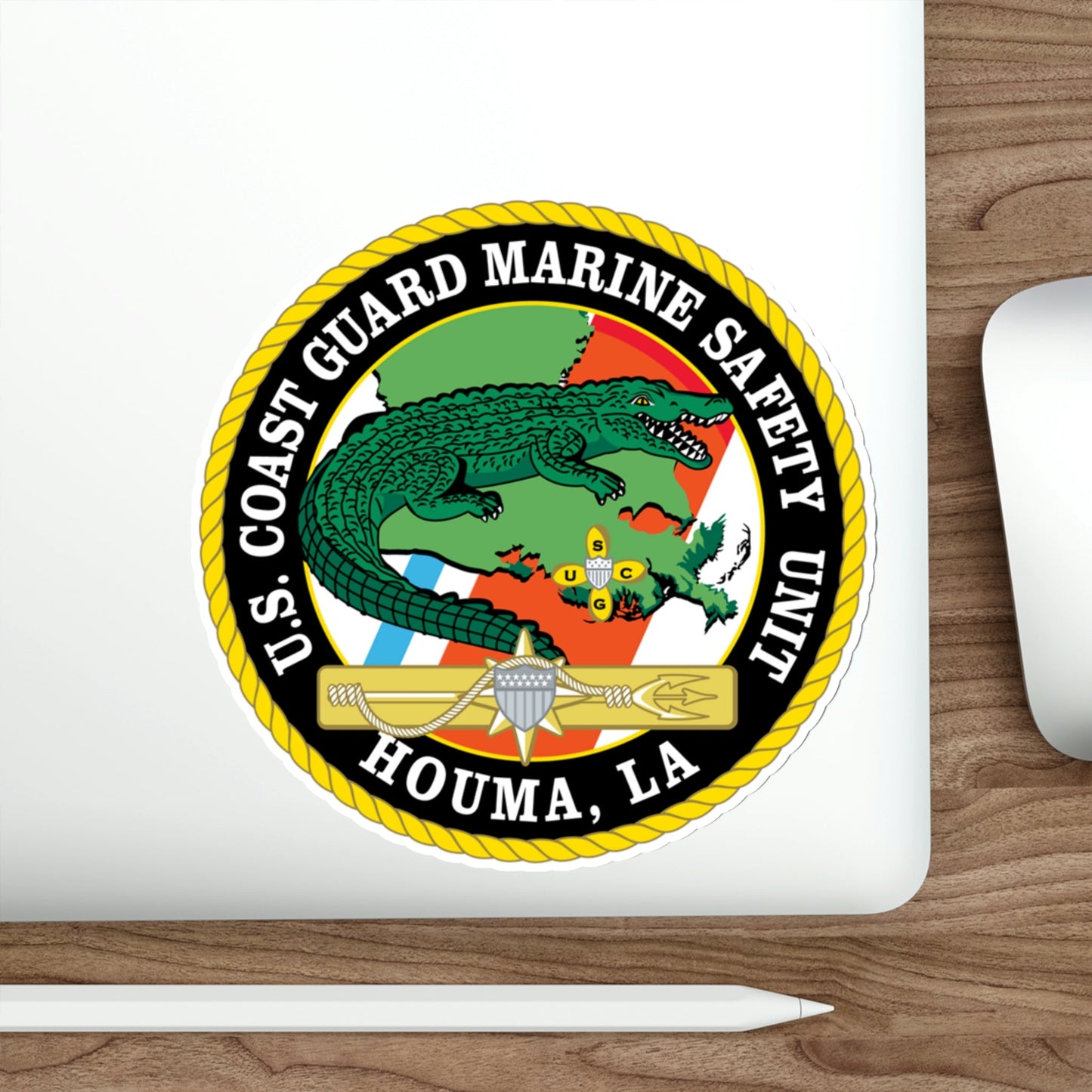 USCG Marine Safety Unit Houma LA (U.S. Coast Guard) STICKER Vinyl Die-Cut Decal-The Sticker Space