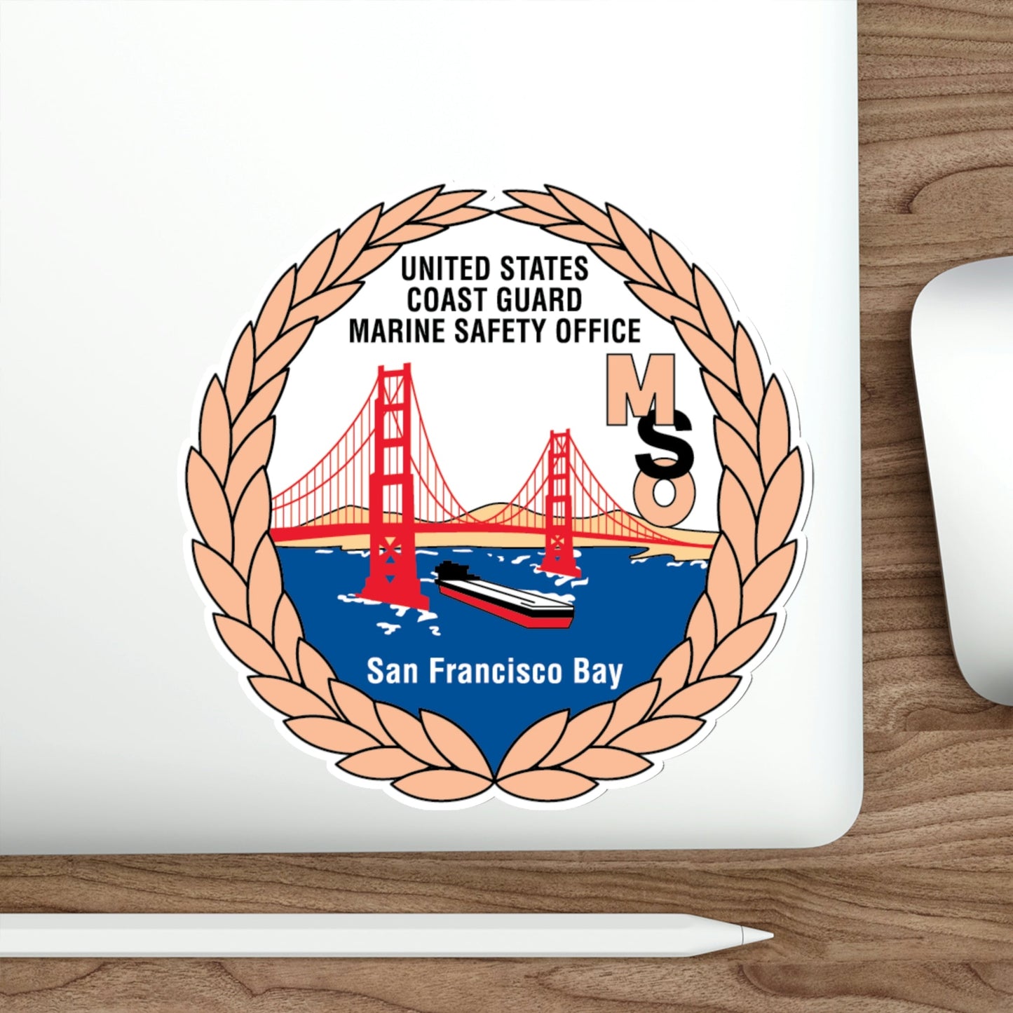 USCG MSO San Francisco Bay (U.S. Coast Guard) STICKER Vinyl Die-Cut Decal-The Sticker Space