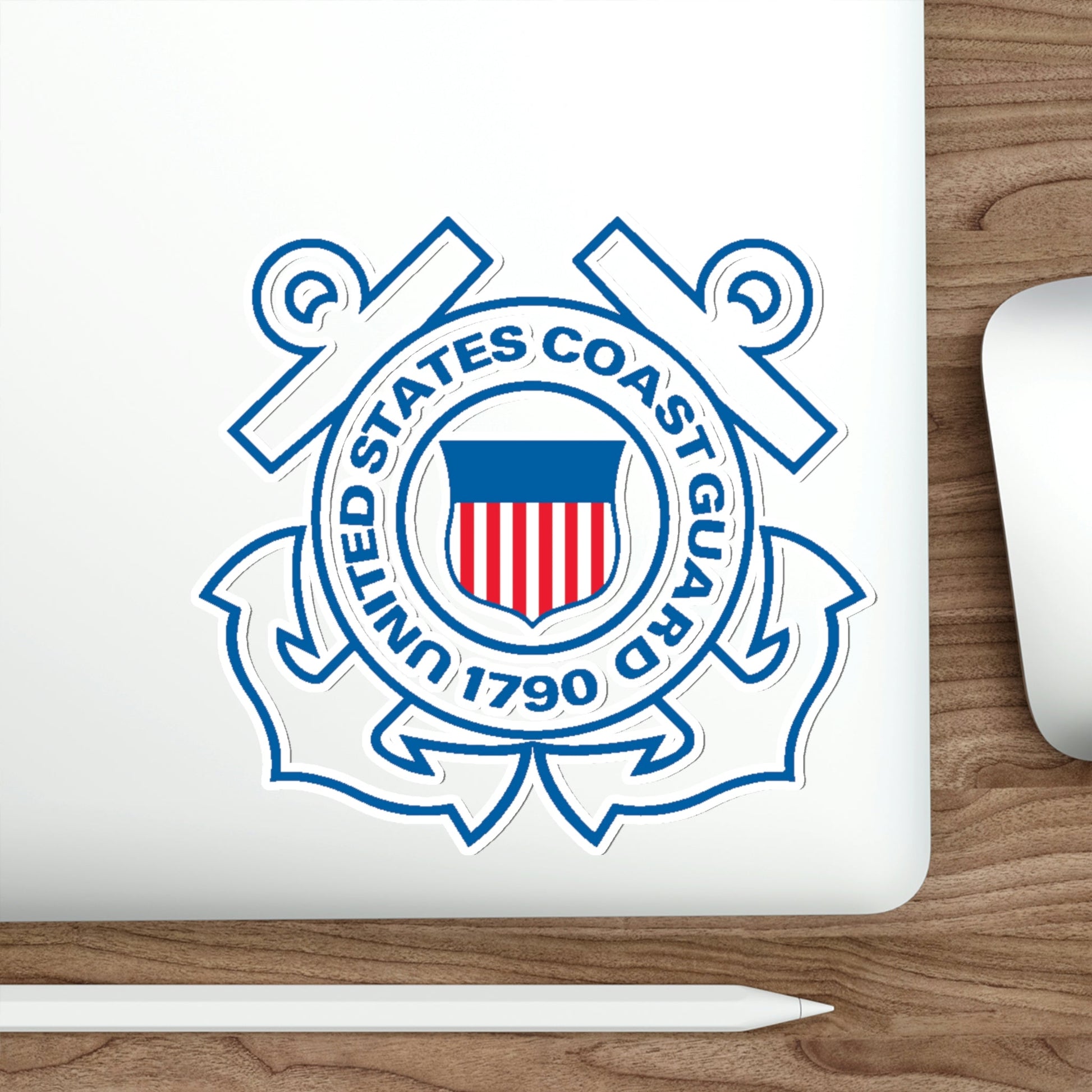 USCG Official Emblem (U.S. Coast Guard) STICKER Vinyl Die-Cut Decal-The Sticker Space