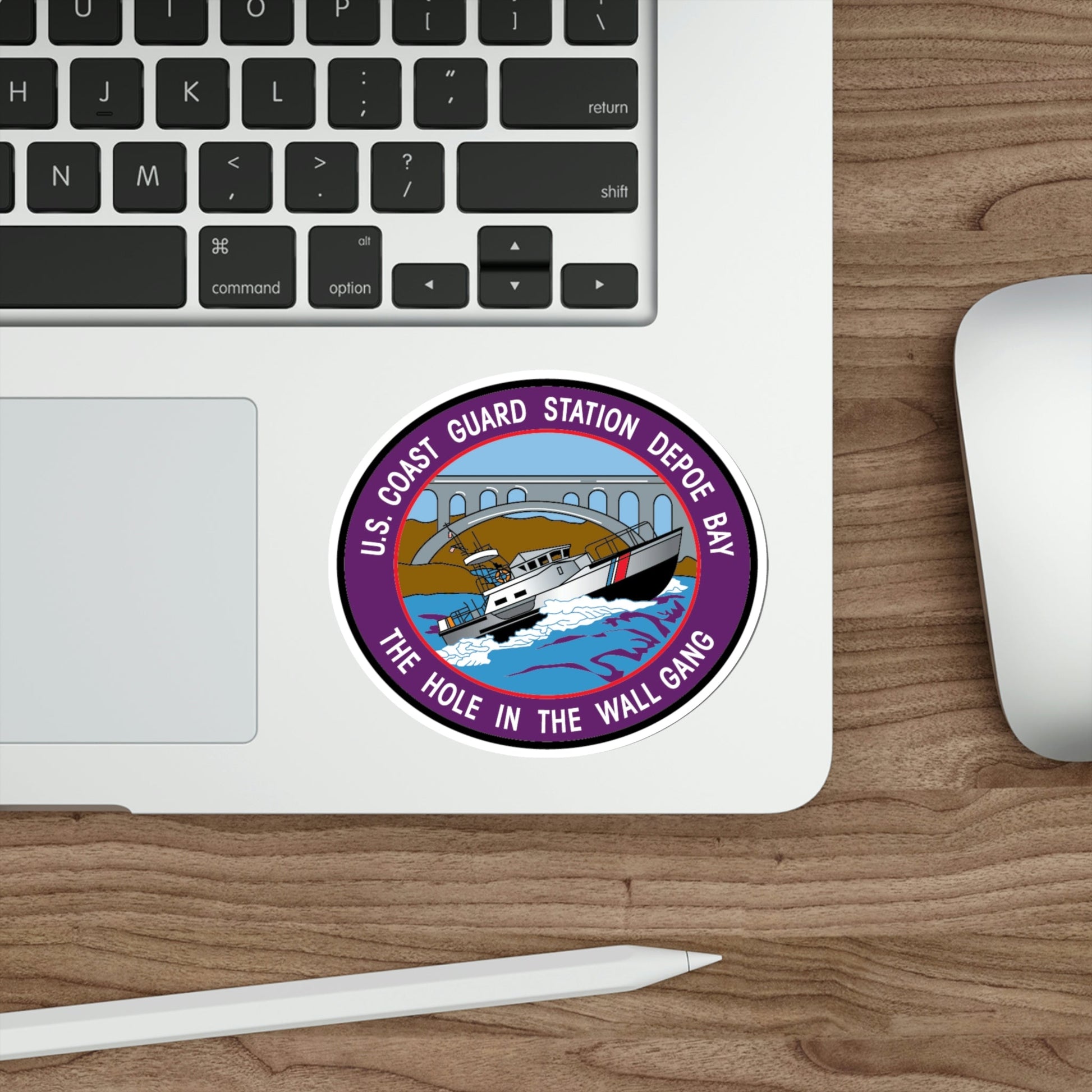 USCG Station Depoe Bay (U.S. Coast Guard) STICKER Vinyl Die-Cut Decal-The Sticker Space