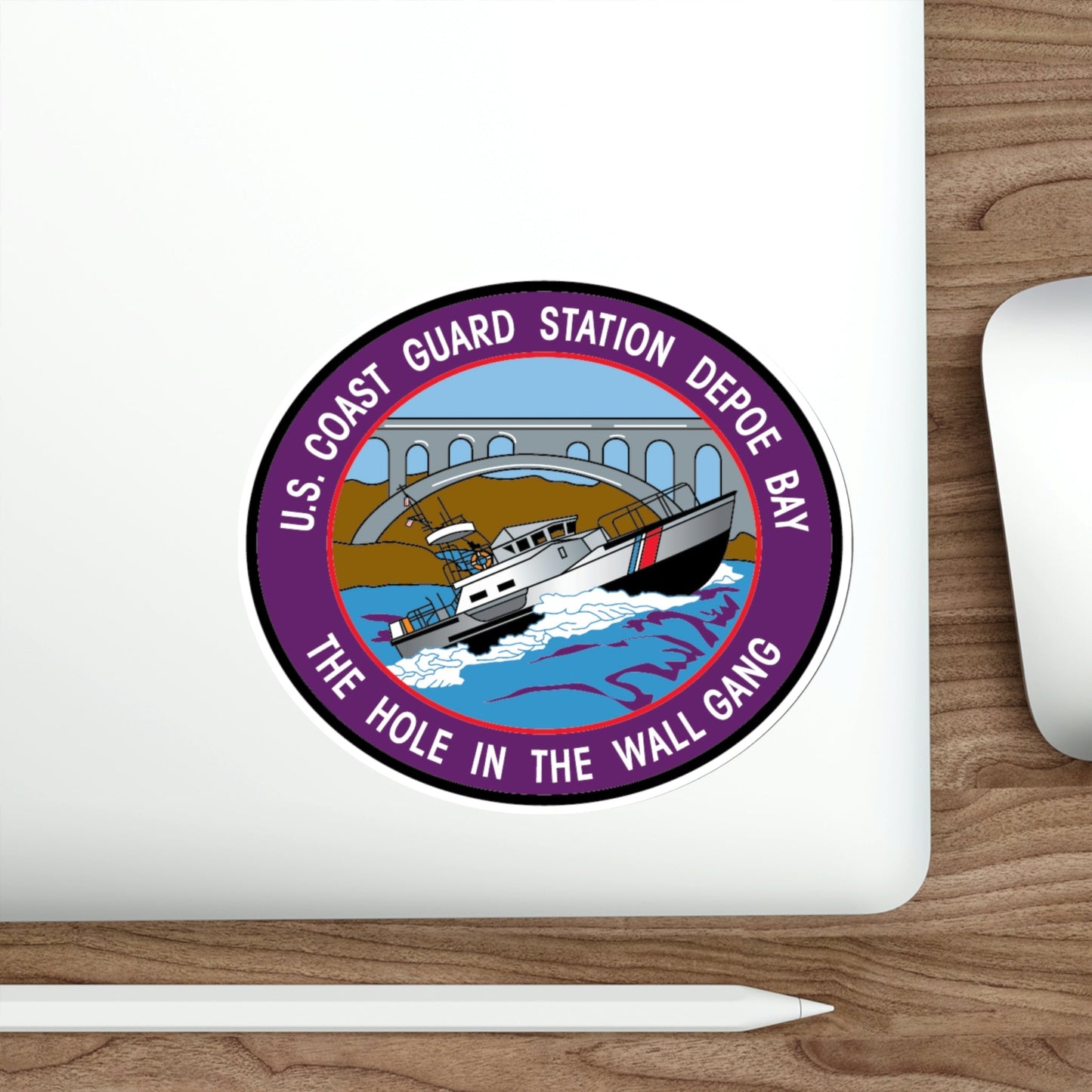 USCG Station Depoe Bay (U.S. Coast Guard) STICKER Vinyl Die-Cut Decal-The Sticker Space