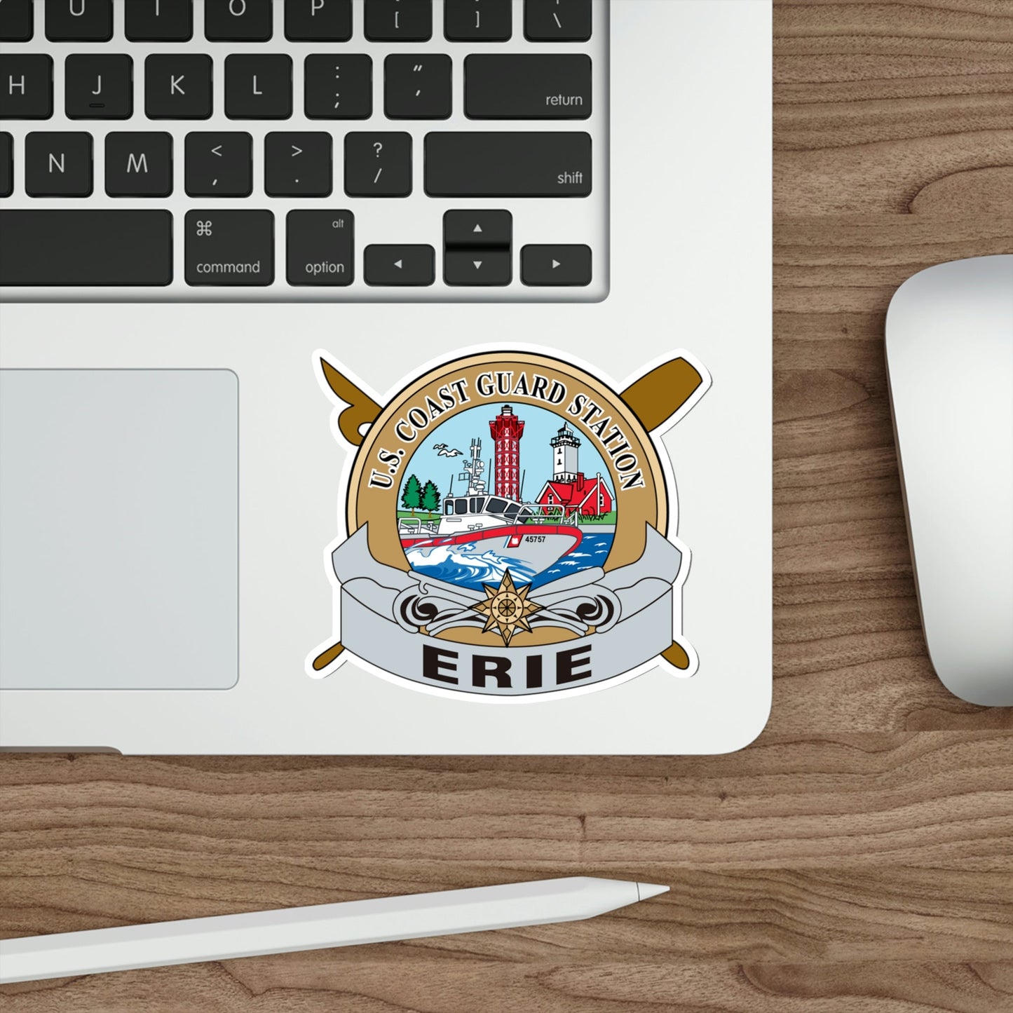 USCG Station Erie (U.S. Coast Guard) STICKER Vinyl Die-Cut Decal-The Sticker Space