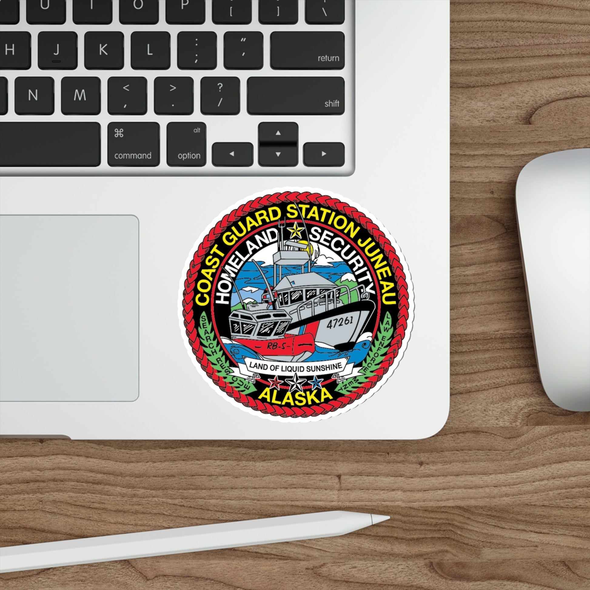 USCG Station Juneau Alaska Homeland Security (U.S. Coast Guard) STICKER Vinyl Die-Cut Decal-The Sticker Space