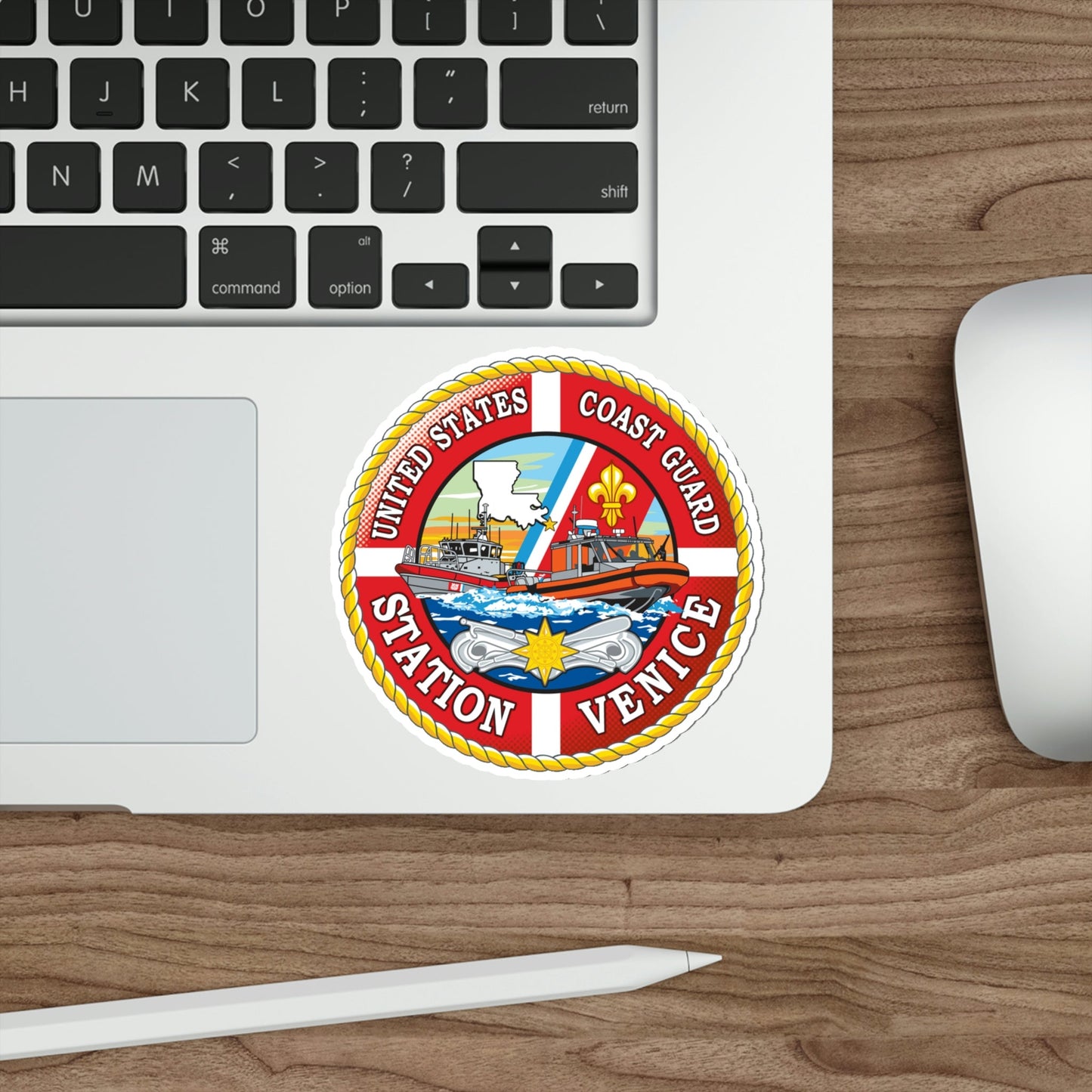 USCG Station Venice (U.S. Coast Guard) STICKER Vinyl Die-Cut Decal-The Sticker Space