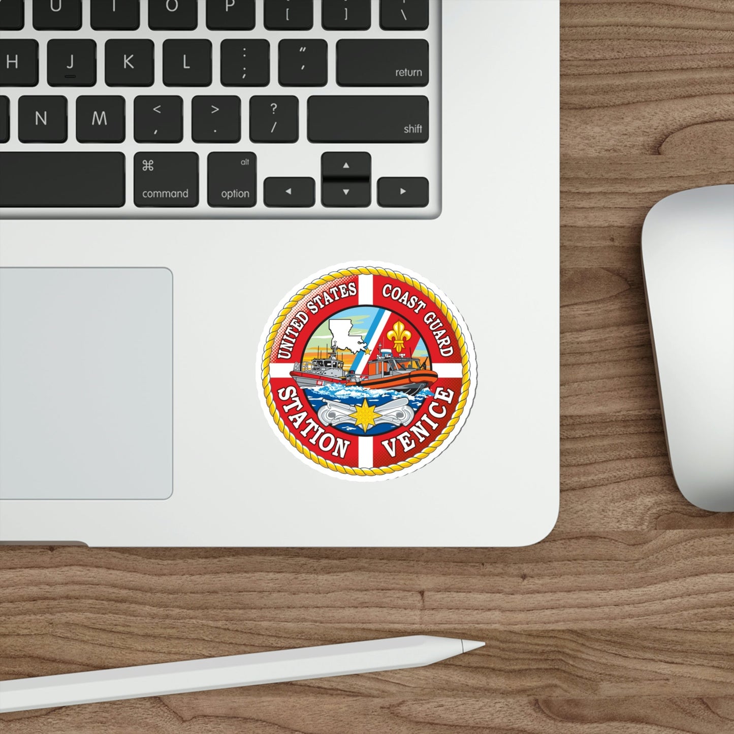 USCG Station Venice (U.S. Coast Guard) STICKER Vinyl Die-Cut Decal-The Sticker Space