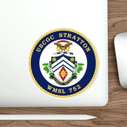 USCG Stratton WMSL 752 (U.S. Coast Guard) STICKER Vinyl Die-Cut Decal-The Sticker Space