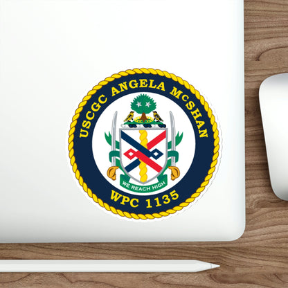 USCGC ANGELA McSHAN WPC 1135 (U.S. Coast Guard) STICKER Vinyl Die-Cut Decal-The Sticker Space