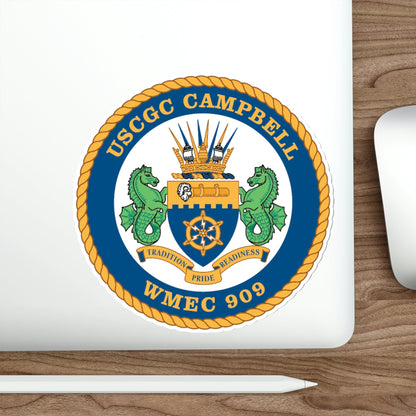 USCGC Campbell WMEC 909 (U.S. Coast Guard) STICKER Vinyl Die-Cut Decal-The Sticker Space