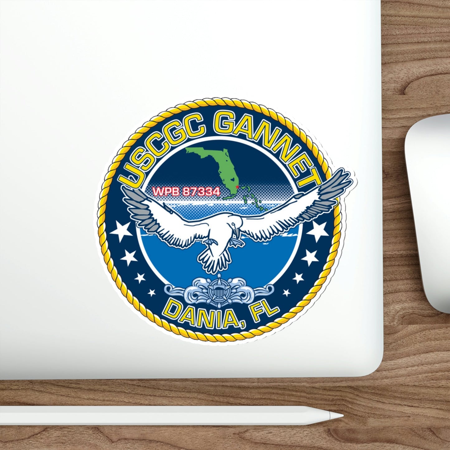 USCGC Gannet Dania FL (U.S. Coast Guard) STICKER Vinyl Die-Cut Decal-The Sticker Space